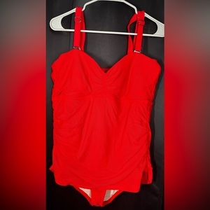 Torrid size 2 red one piece swimsuit